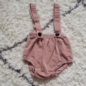 Blush pink Baby suspender bloomers
